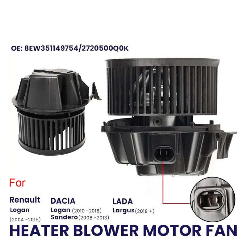 Ventola Del Motore Del Ventilatore Del Riscaldatore Per Dacia Duster Sandero Renault Logan Lada Largus 04-On