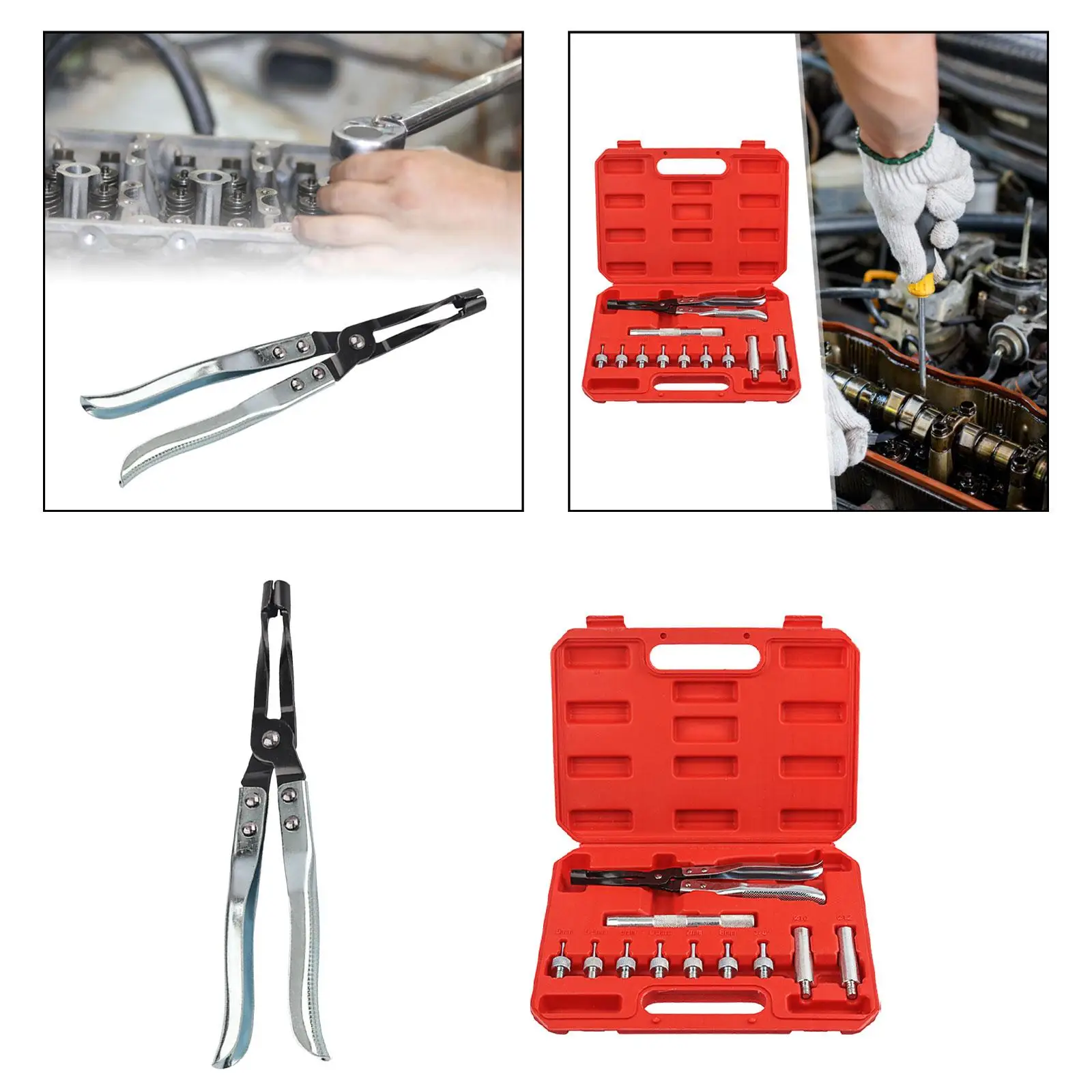 11 Pcs Valve Seal Remover And Installer Kit Pliers Drive Handle Sockets