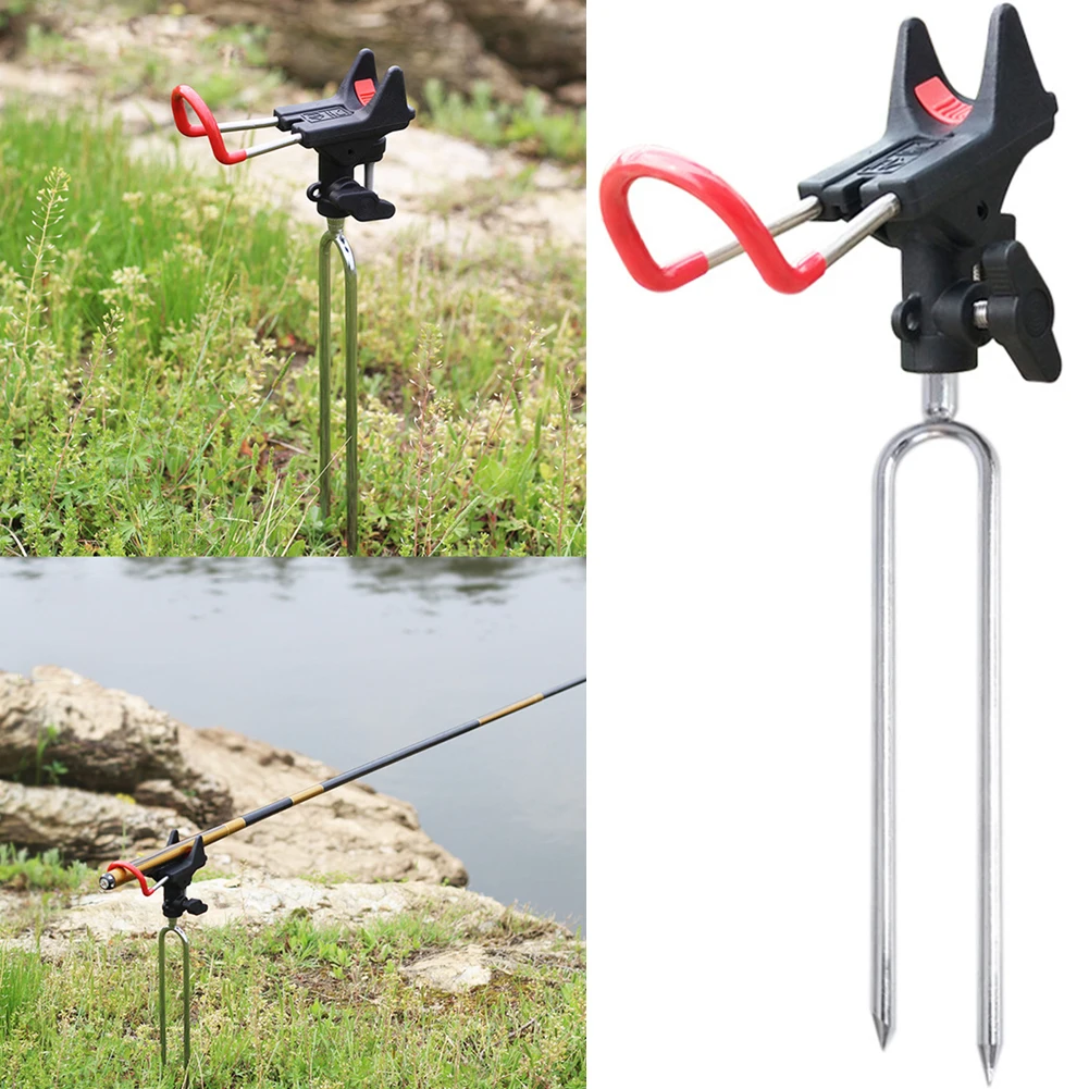 Fishing Rod Holders Adjustable Swivel Fishing Rod Holder Lightweight Swivel  Side Rail Mount Accessories for Lakes Rivers Streams