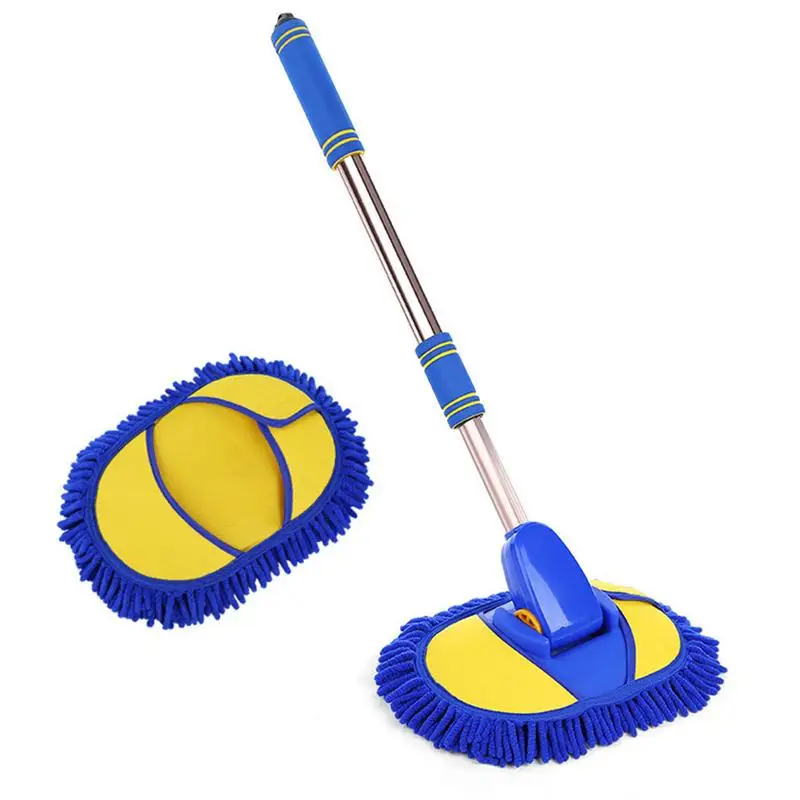 

Car Wash Brush Wash Mop Kit Long Handle Versatile Car Wash Tool Replacement Head For Clean RV SUV Truck House