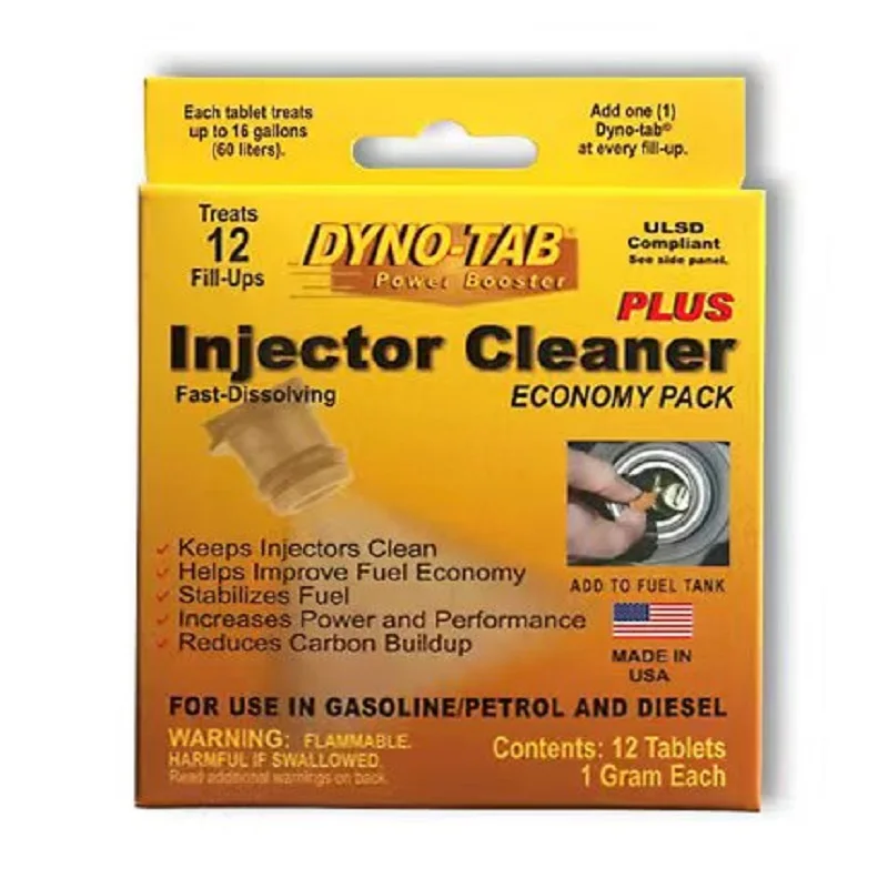 Madie In USA Treat 720 Litres Dynotab Big Pack Injector Cleaner r for Petrol & Diesel Carbon Cleaner Fuel Saving Power Increase