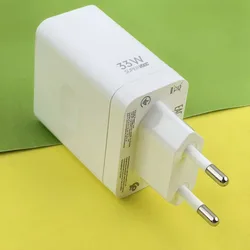 33W Supervooc Charger EU Fast Charging Power Adapter with USB Type - C Cable - Only EU Charger