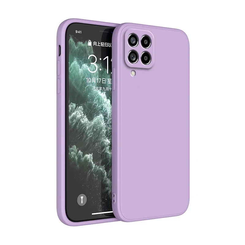 Luxury Classic Square Matte Silicone Phone Case Cover