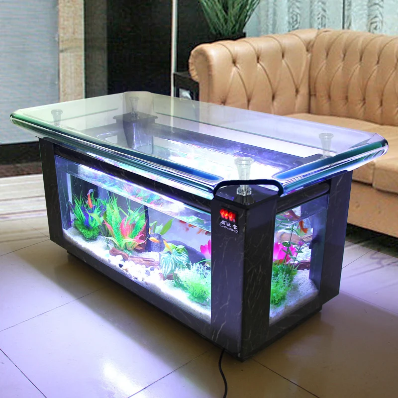 

Creative Ecological Aquarium Glass Tea Table Turtle Jar 1.2 M