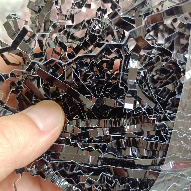 20g Bright Foil Paper Raffia Shredded Crinkle Paper Confetti Double-sided for DIY Gift Boxes Filler Party Decoration Supplies