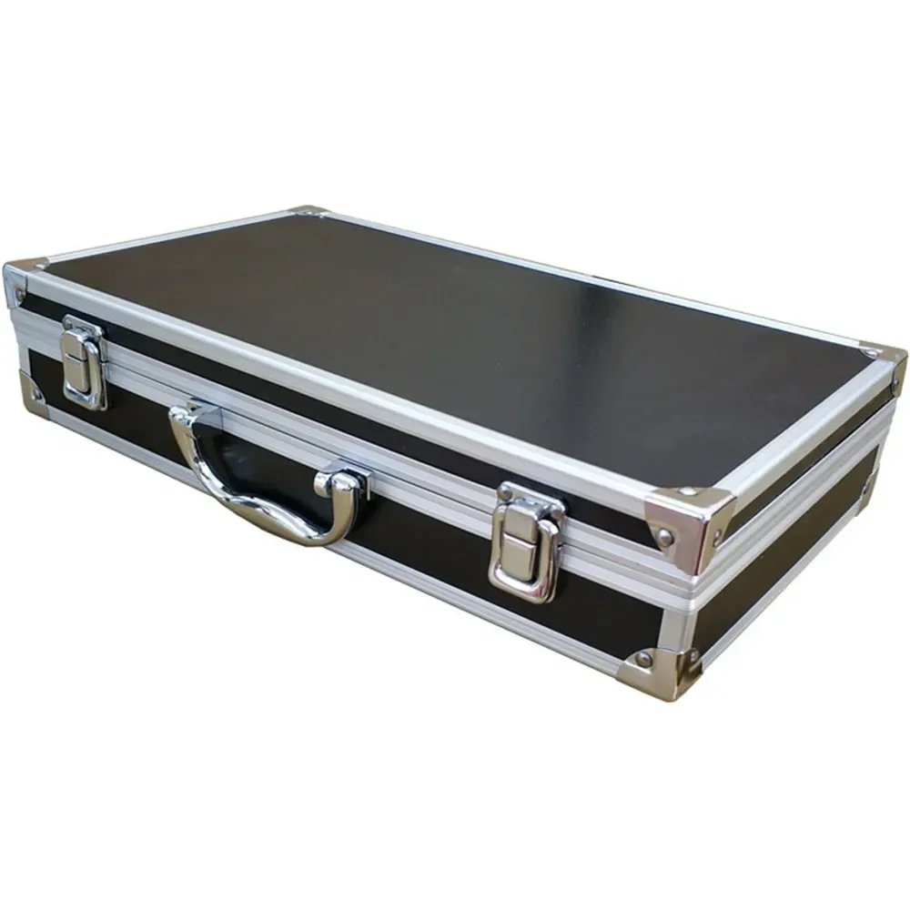 30x17x8cm Aluminum Tool Box with Sponge Lining Handheld Impact Resistant Tool Case Portable Instrument Box Storage Case 6