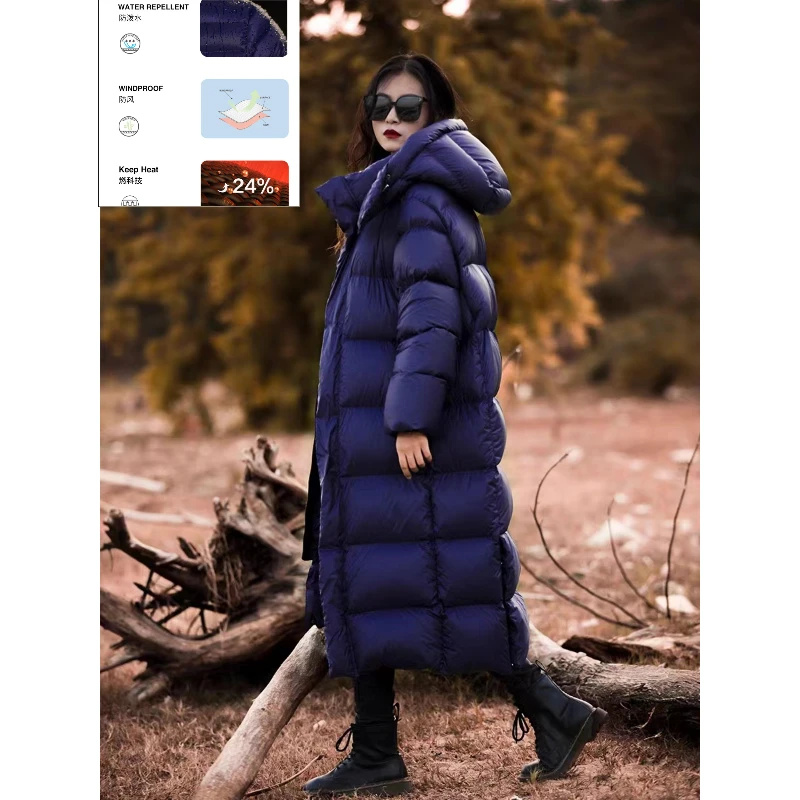 Women's Down Jacket Casual Outdoor Thick Warm Down Coat Windproof Winter Male Hooded Jacket