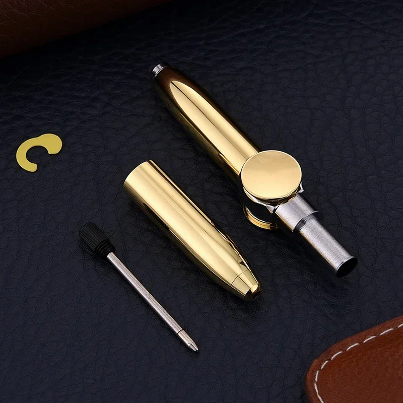 Multi-Function LED Gyro Pens for Writing Metal Stress Relief Ballpoint Gel Pen Spinning Office School Supplies Stationery multifunction pen