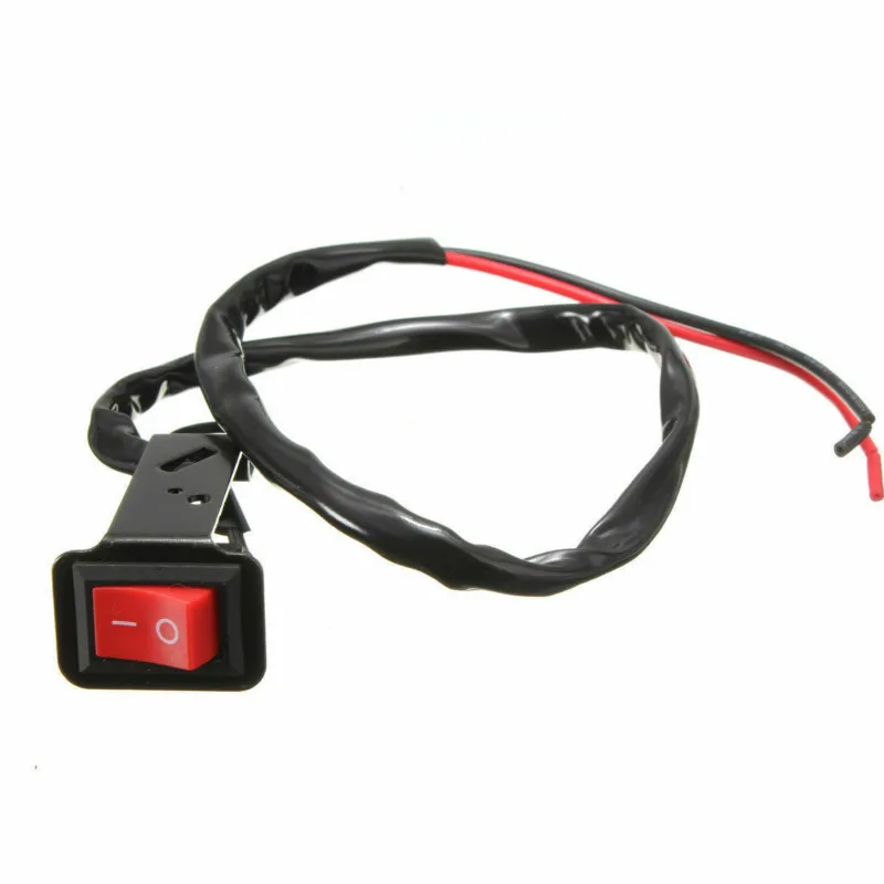 Quad Scooter Moto Manubrio Specchio Mount Kill Switch On-Off Light Per Honda Kawasaki Suzuki Yamaha