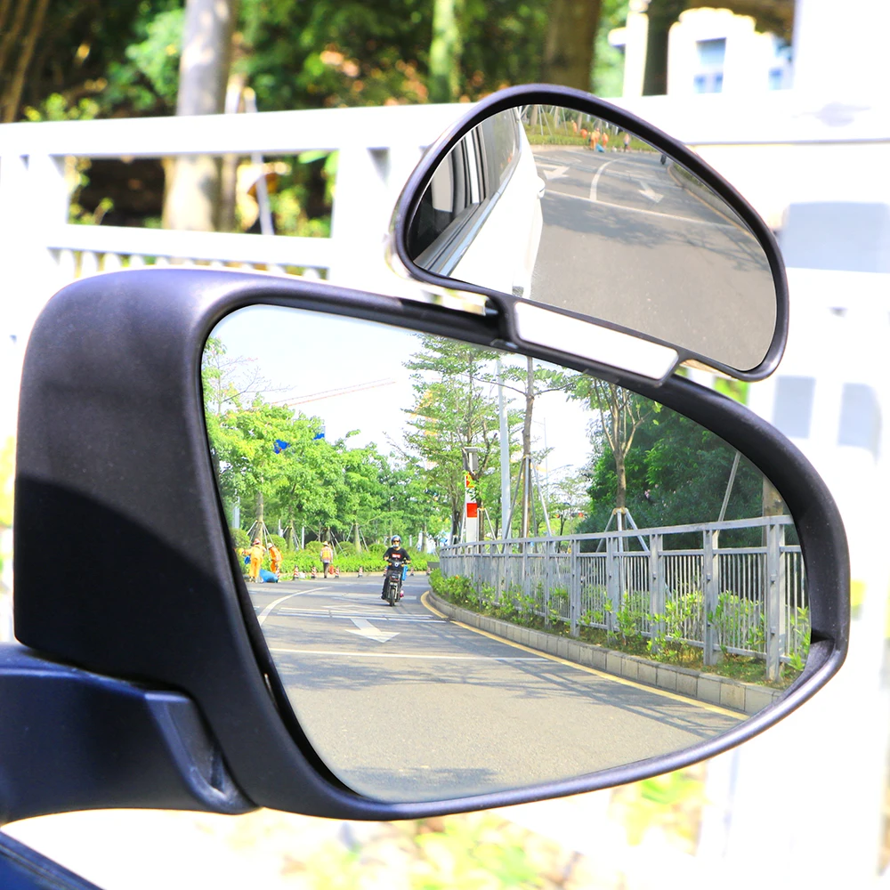 

Car Blind Spot Mirror Adjustable Wide Angle Car Vehicle Side Blindspot Convex Rear View Mirror Car Rearview Auxiliary Mirror