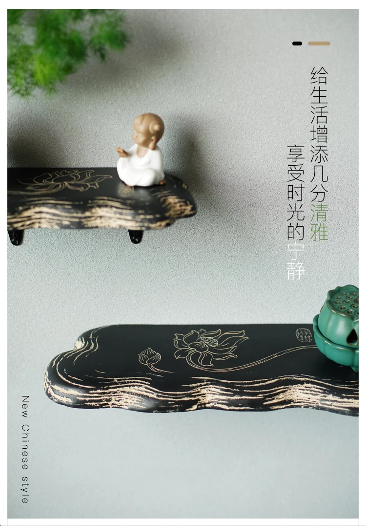 Description Picture 3 of itemShower Room Tray Partition Shelf Living Room Bedroom Bathroom Vanity Wall Shelf Decoration