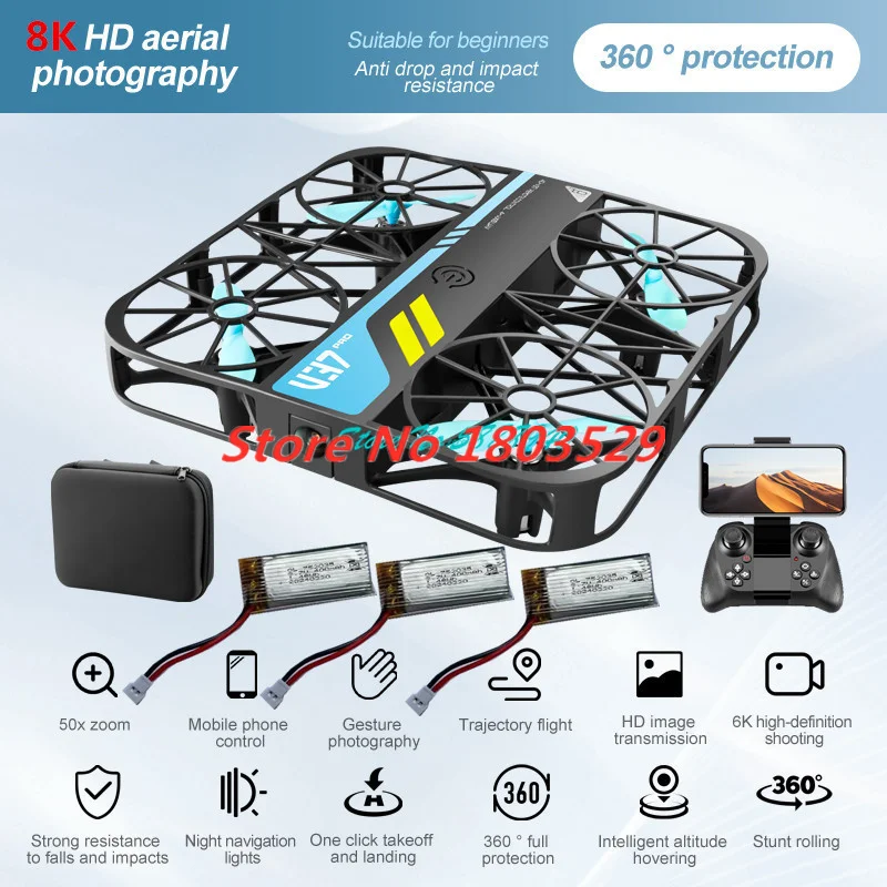 미니 Rc 드론, 8K HD 카메라, 8K WiFi, FPV 드론, 하이 홀드 모드, 쿼드콥터, 실시간 변속기 헬리콥터, 남아용, 아동용 RC 장난감, 신제품