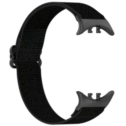 Nylon Woven Fabric Elastic Wristband - Replaceable Watch Strap Accessories for IQOO watch 5 (Black)