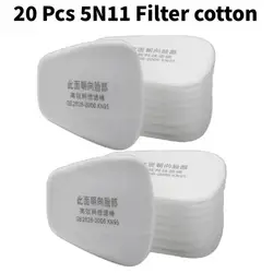 Cartridge Filter Set for Dust and Gas Protection Masks - Chemical Painting and Spraying Use (20 Pcs Filter cotton)