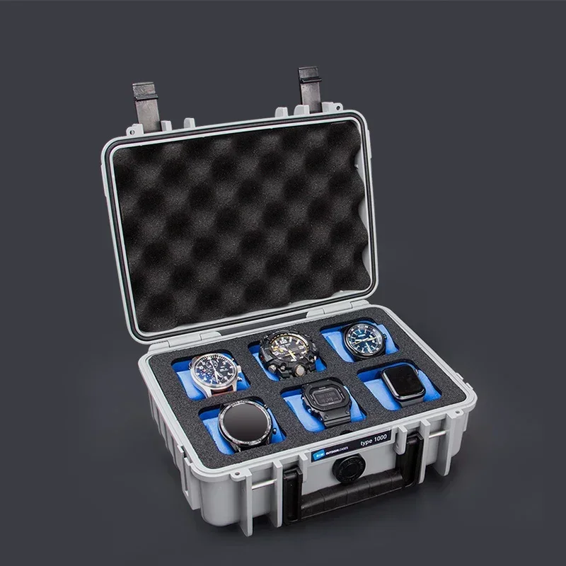 6 Slots Waterproof Moisture-proof Boxes Special Storage of Valuable Watches Organizer Men Storage Watch Case Customizable Logo