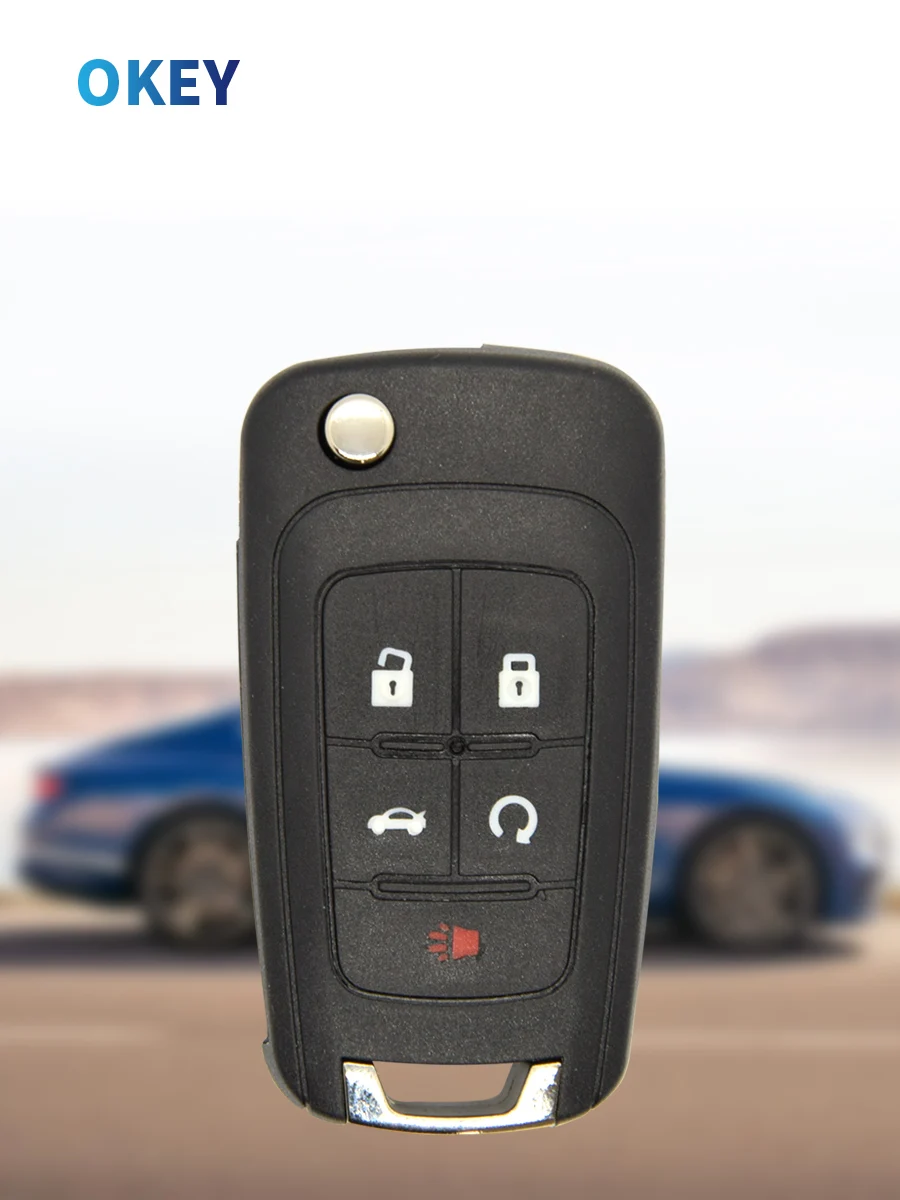 Okey Car Key Shell Case Cover per Chevrolet Cruze Epica Lova Camaro Impala per Opel Vauxhall Insignia Astra Mokka per Buick - S5bef0dcf9008453bbe1c6bd1154d3553O
