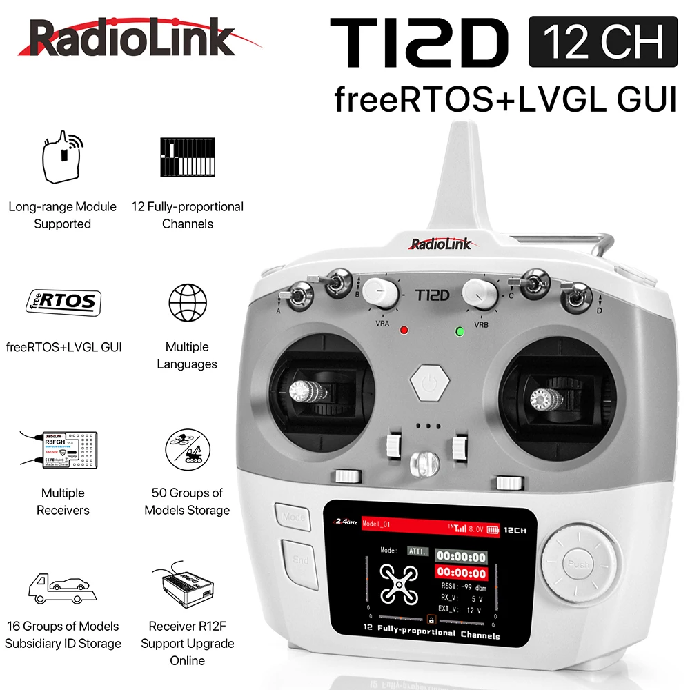 Récepteur Drone M2-R12F 1500mAh - Radiocommande