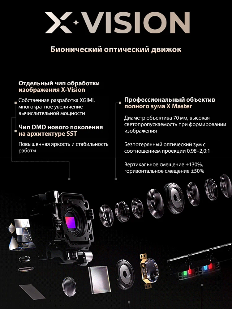 XGIMI X50 울트라 4K 프로젝터 트라이컬러 레이저 6000 ISO 루멘 홈시어터 3D IMAX 돌비 비전 하만 카돈 비디오 TV 빔