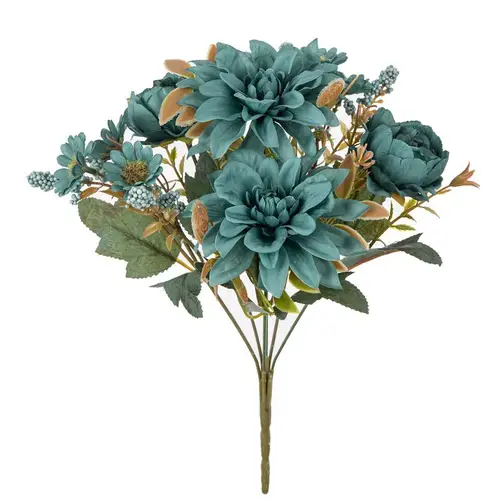 Artificial Flowers Silk Dahlia Rose daisy Valentine's Home RoomDecoration Bonsai Room Wedding Bridal Bouquet Party Diy Hot sales - Image 6