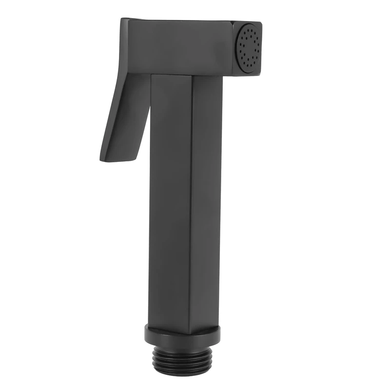 

Solid Brass Square Black Bidet Sprayer Handheld Shower Bidet Shower Head Shower