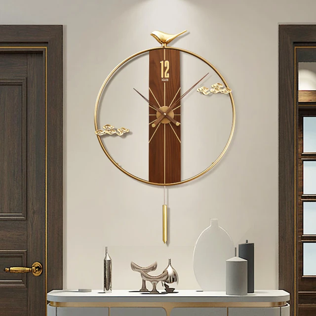 Egyszerű Inga Nappali Falóra Mozgás Személyre Szabott Tini Kerek Minimalista Wandklok House Deco Ww50Wc - Image 3