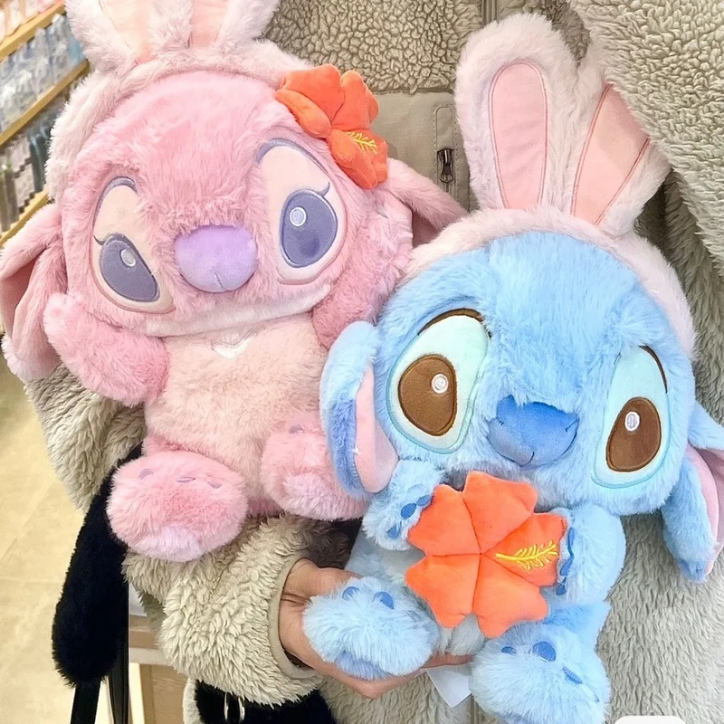 

Disney Cartoon Sitting Posture Lilo Stitch Plush Toy Kawaii Soft Stuffed Doll Pillow Plush Toys Girlfriend Christmas Gift Toys
