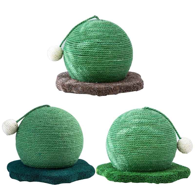 

for Cat Scratcher Toy Hemp Rope Ball Green Cactus Protect Your Furniture