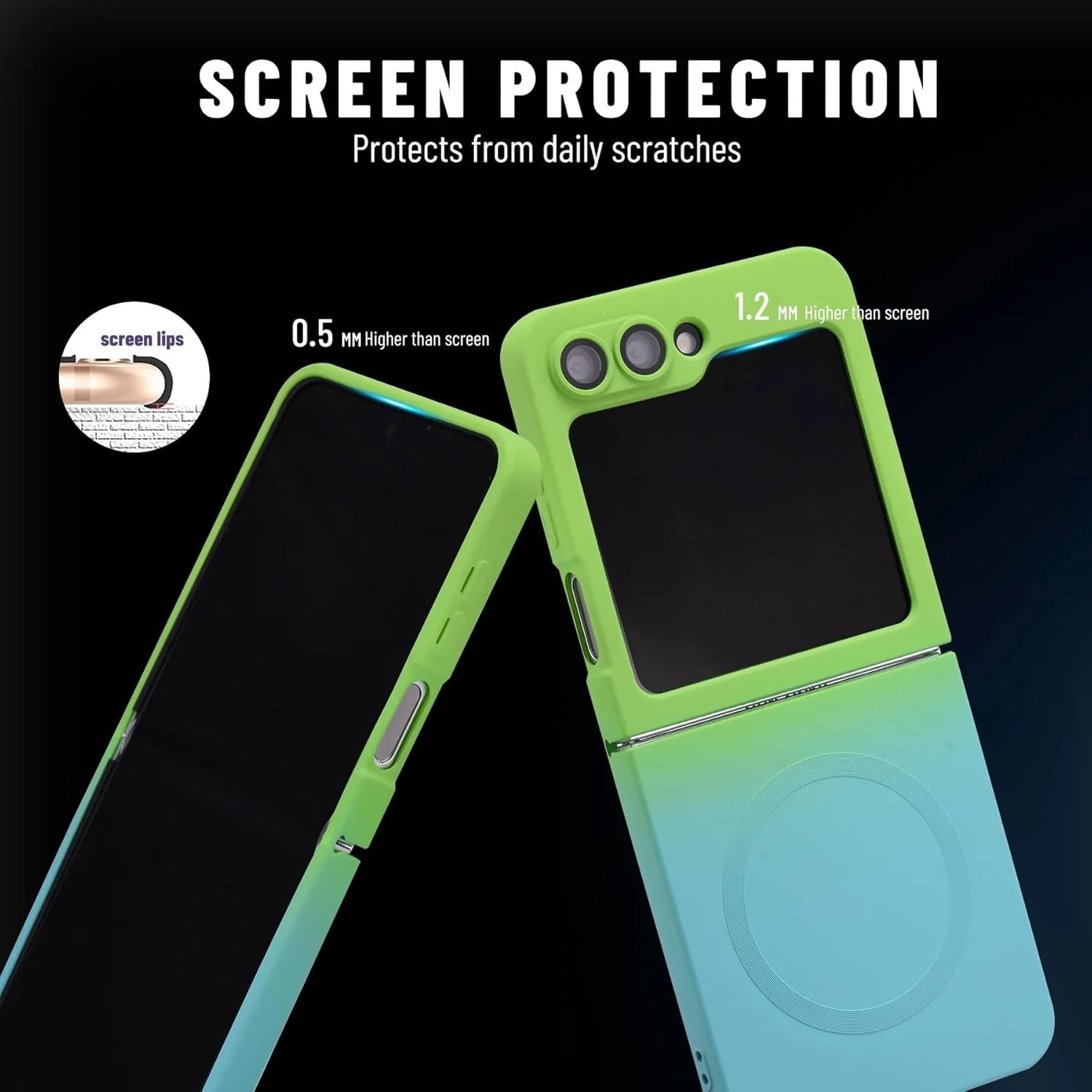 Gradient Magsafe Soft Silicone Wireless Charging Case - Cute and Stylish Cover