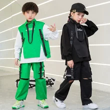 

Hip hop dance suit boys hip hop performance clothes children's fashion clothes girls jazz dance clothes children's loose