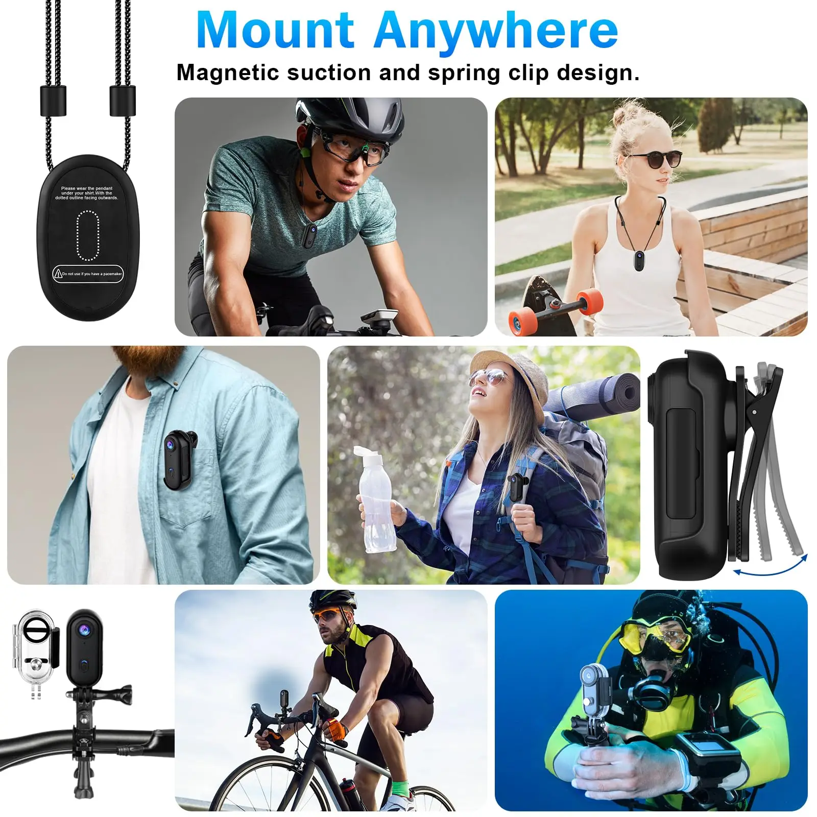 4K Cameras Action Cam Support Sports Bike Helmet With Mini Cycle Wifi Recorder Professional Photo Portable Sport Kit Very Small 4