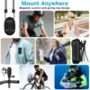 Action 4K Sports Camera Magnetic Neck Strap Bike Car Mounts Entry Body Cam for Light Motorcycle Riding Family Travel 2