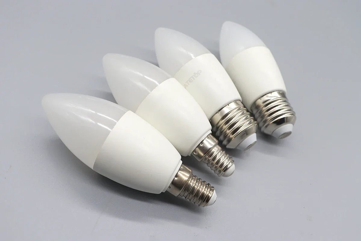 2-8pcs 220V 9W LED Candle Bulb E14/E27 Base C37 T37 - 4000K Daylight Natural Light4000K S5bef8889774e44b4b330b21acd2a7eceQ
