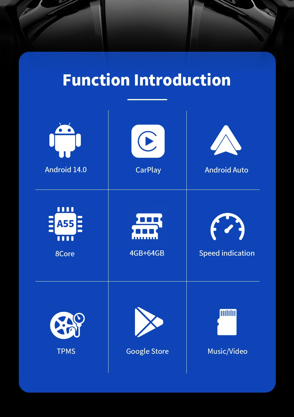 EKIY 6인치 오토바이 터치스크린 오토바이 카플레이 내비게이션 GPS 안드로이드 14.0 4+64GB 무선 카플레이 안드로이드 오토