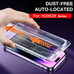 Premium Tempered Glass Screen Protector with Easy Install and Auto - Dust Removal Kit (For HONOR Play 4 Pro)