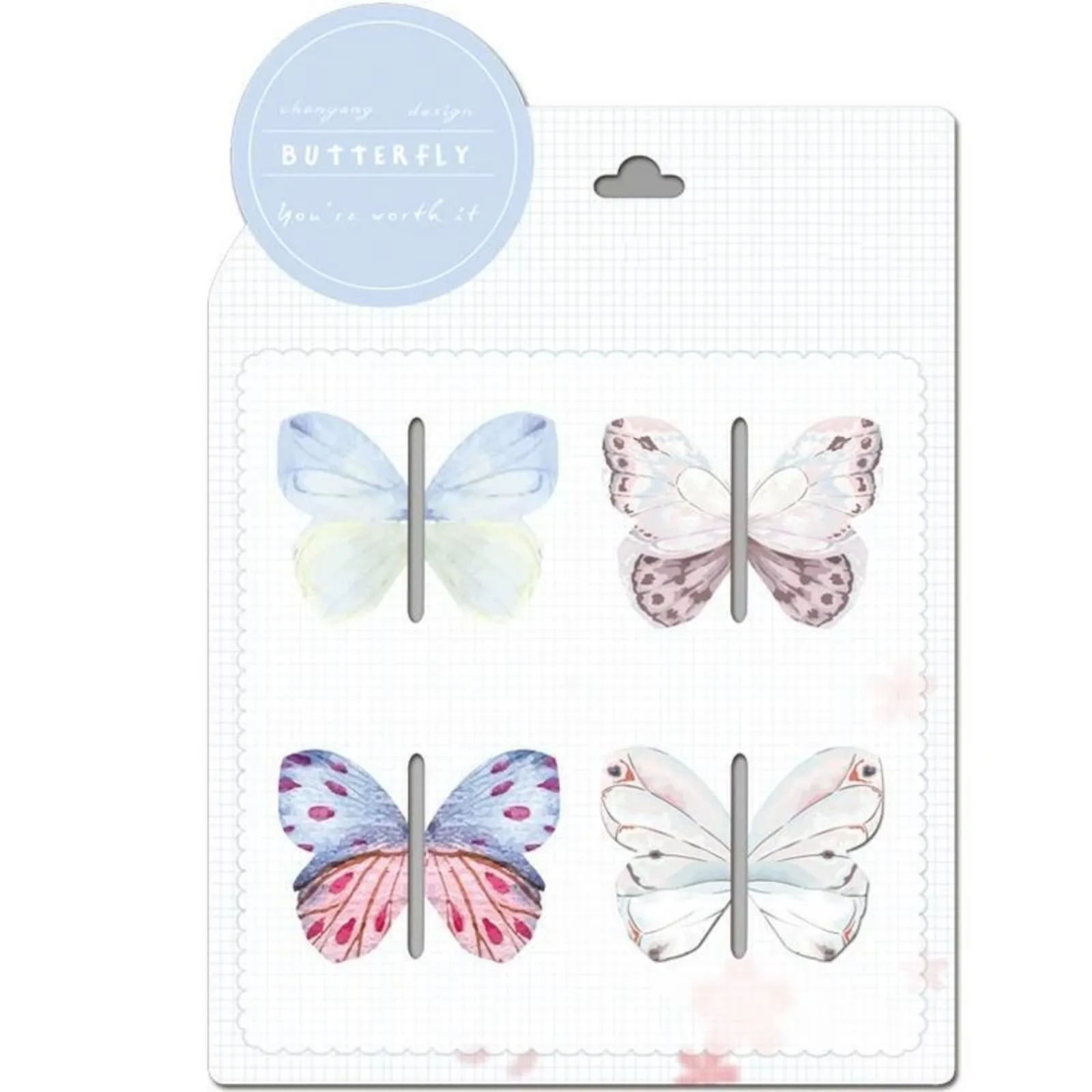 4pcs Cartoon Magnetic Bookmarks Cute Butterfly Shape Student Reading Accessory Marks Book Page Clip Creative Stationery Supplies magnetic bookmark bookmarks stationery supplies