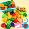 New 17/25/35/68PCS Simulation Children's Kitchen Food Cutting Toy Set Food Cutting Fruit and Vegetable Toys Children's Gifts 1