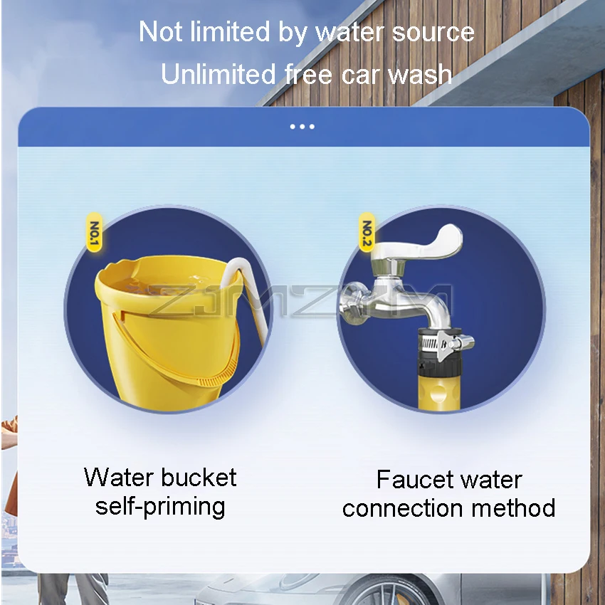 250Bar 고압 세탁기 휴대용 파크 사이드 자동차 세탁기 클리너 펌프 폼 건 자동 세척 토네이도 폼 생성기