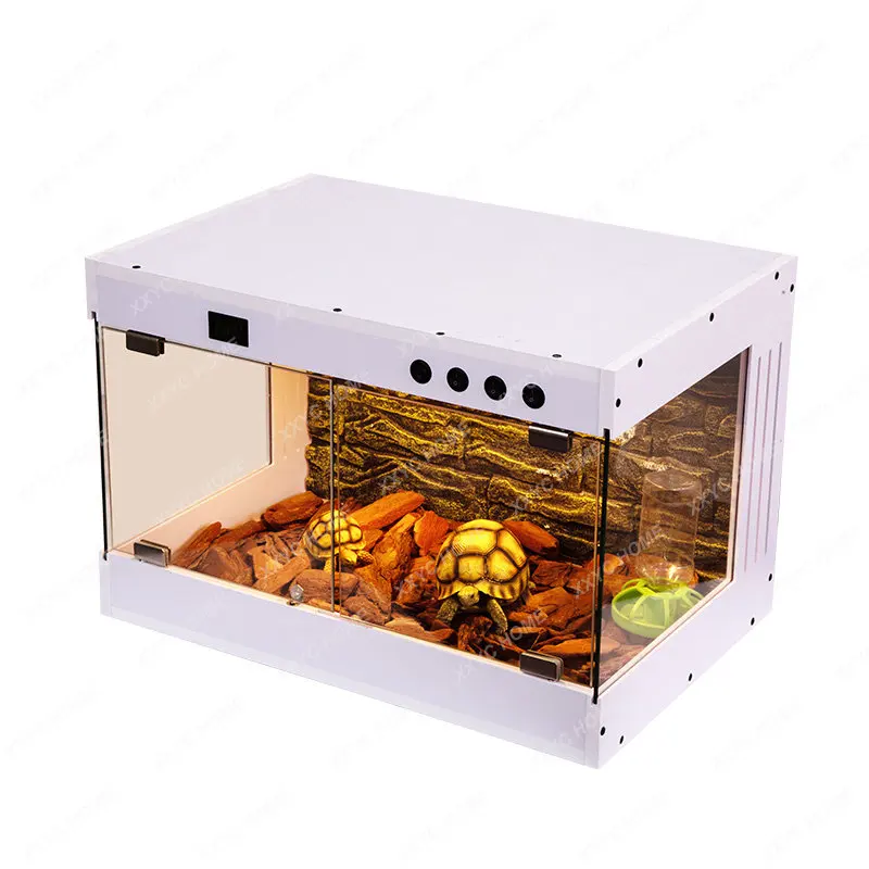 

Tortoise Feeding Box Turtle Insulation Box Palace Keeping Feeding Box Rutin Chicken Thermostat Climbing Pet Heating Yellow Edge