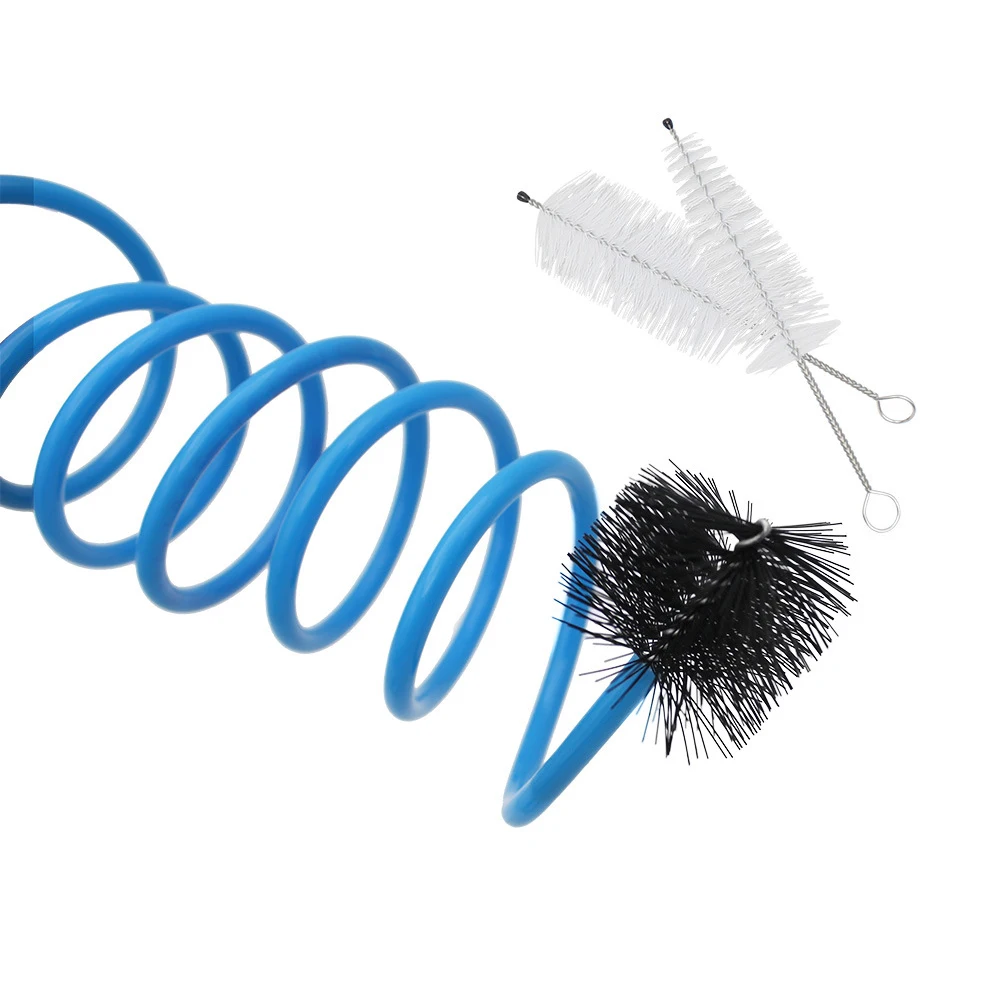 3 Pieces Trumpet Cleaning Kit Mouthpiece Brush Valve Brush Flexible Snake Trumpet Maintenance Kit Cornet Cleaning