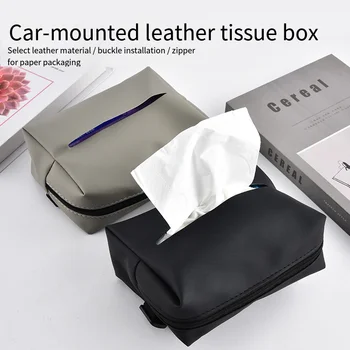 Porta fazzoletti per auto, porta fazzoletti da bracciolo, sacchetto porta fazzoletti per interni auto, sacchetto porta fazzoletti con coulisse, portatovaglioli minimalista per sedile posteriore auto