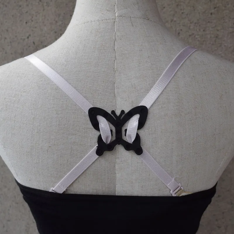 4 pieces Racer back clips, bra strap clips for the back, cross back convertors, conceal straps and cleavage control bra clips