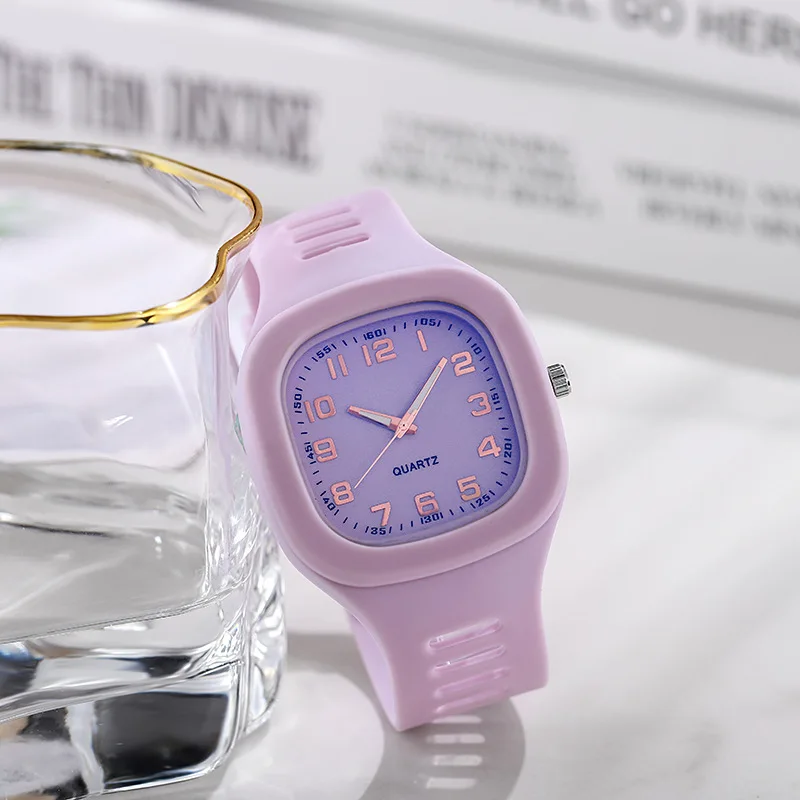 Fashion Women Watches Squartz Dial Watch Women Luxury Ladies Quartz Wristwatches Silicone Female Clock 2