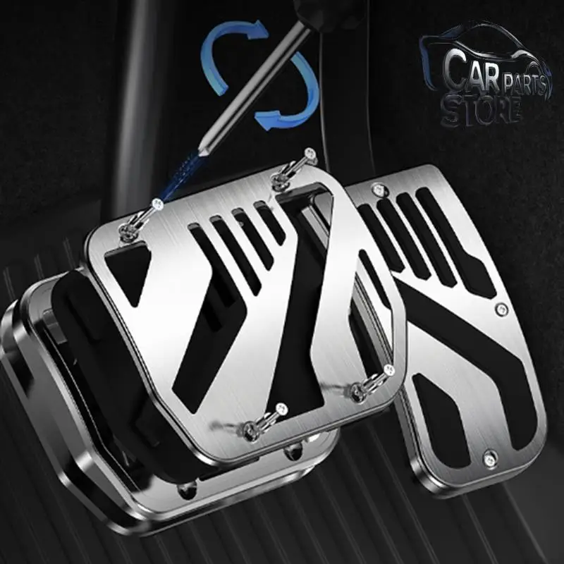 Non-Slip Car Pedal Covers For Tesla Model 3 Highland & Y Juniper – Metal Accelerator & Brake Pedal Covers