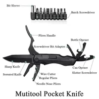 Multifunction  Pliers Portable Outdoor  Survival Camping Folding  Plier Screwdriver Hand Tool Car Emergency Tool 2