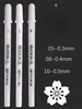 Pen+Refill Set Gel Pen Highlight Refill White Color Shinning Refill Painting Markers Drawing Pen School Supplies Multifunction 5