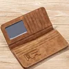 New Men's Wallet Short Frosted Leather Wallet Retro Two Fold Vertical Wallet Youth Korean Multi-Card Wallet 2023 Luxury Wallet 4