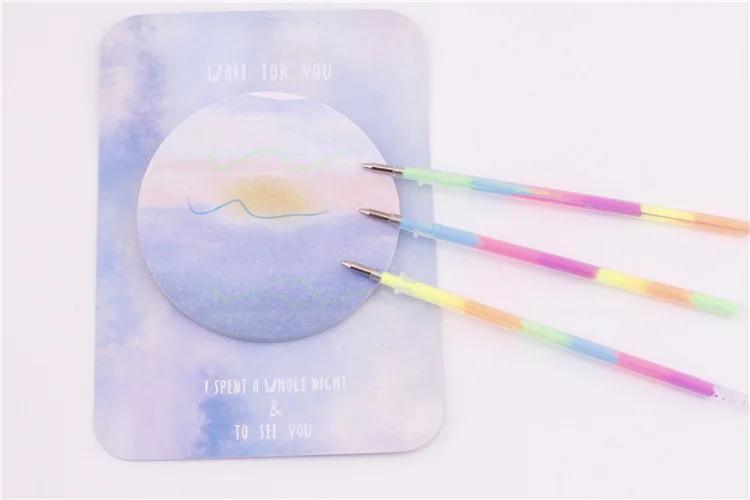 20 teile/satz lytwws Büro Gel stift 6-in-1 Farbe Regenbogen Stift Nachfüllen Tinte Schul büro Schreib werkzeug Briefpapier – Detail 3
