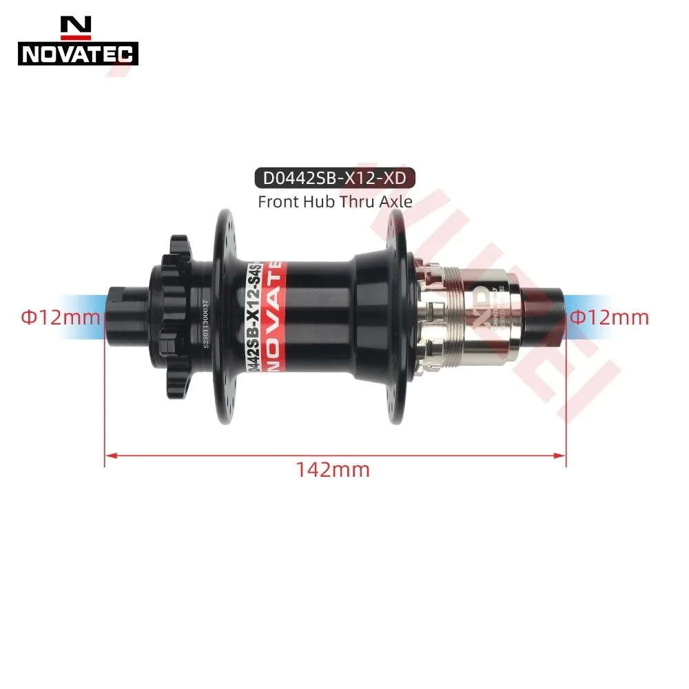 NOVATEC 32H XD 산악 자전거 후면 허브, Sram XD 허브용 MTB 자전거 허브, 퀵, 스루 액슬, 부스트 큐브, 10X13, 5mm, 12X14, 2mm, 12X148mm