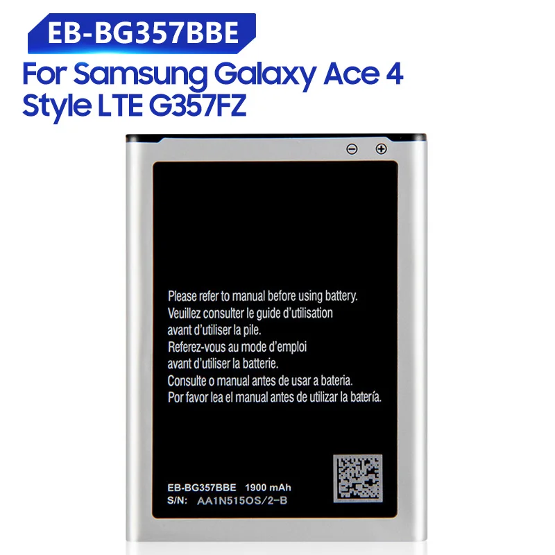 

Replacement Battery For Samsung Ace 4 GALAXY Ace Style LTE SM-G357FZ G357 with NFC Rechargeable Battery EB-BG357BBE 1900mAh