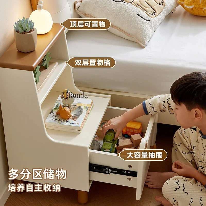 Children's bedside table Bedroom multi-partition storage Bedside chest of drawers